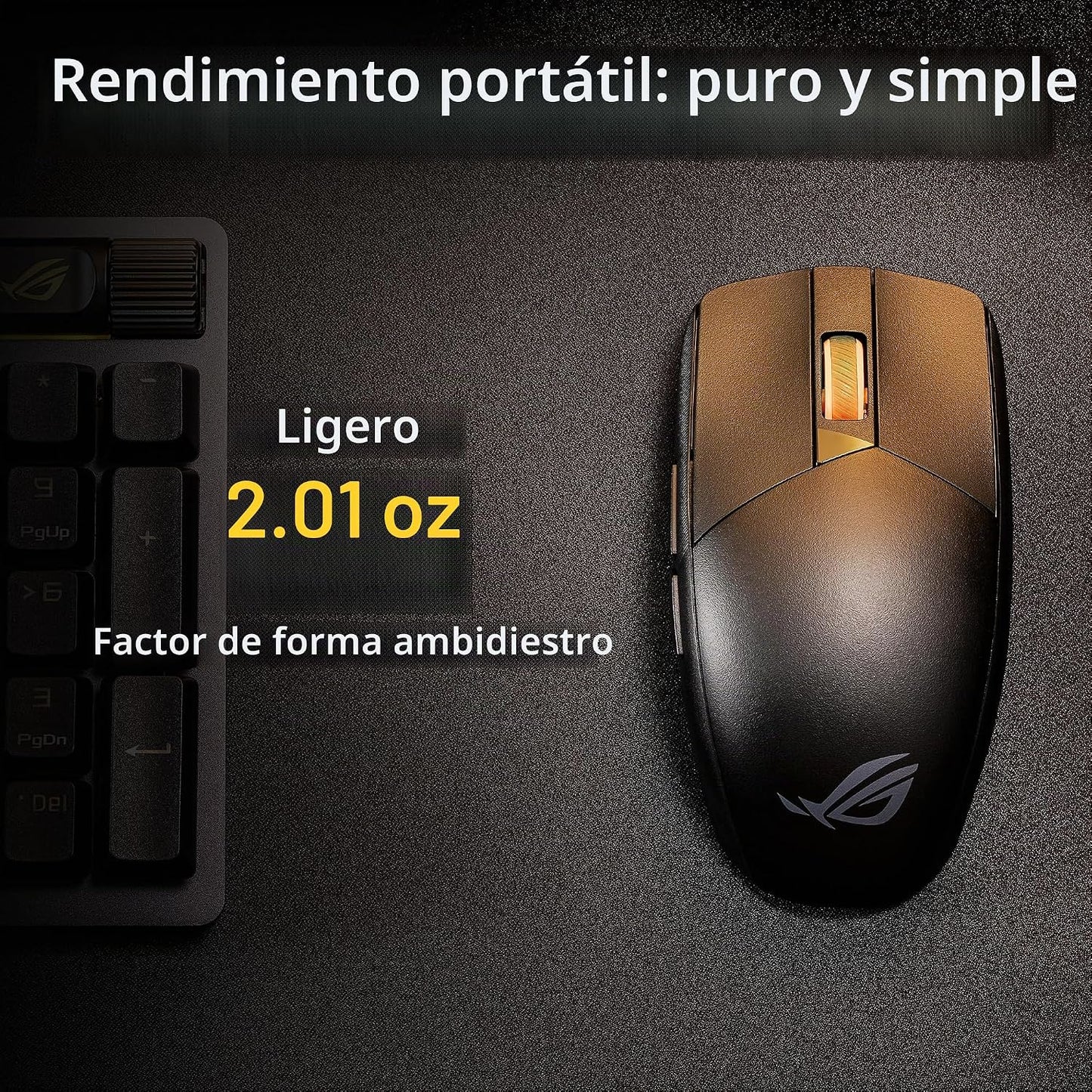 ASUS ROG Strix Impact III - Mouse inalámbrico para juegos, 57 G lig...