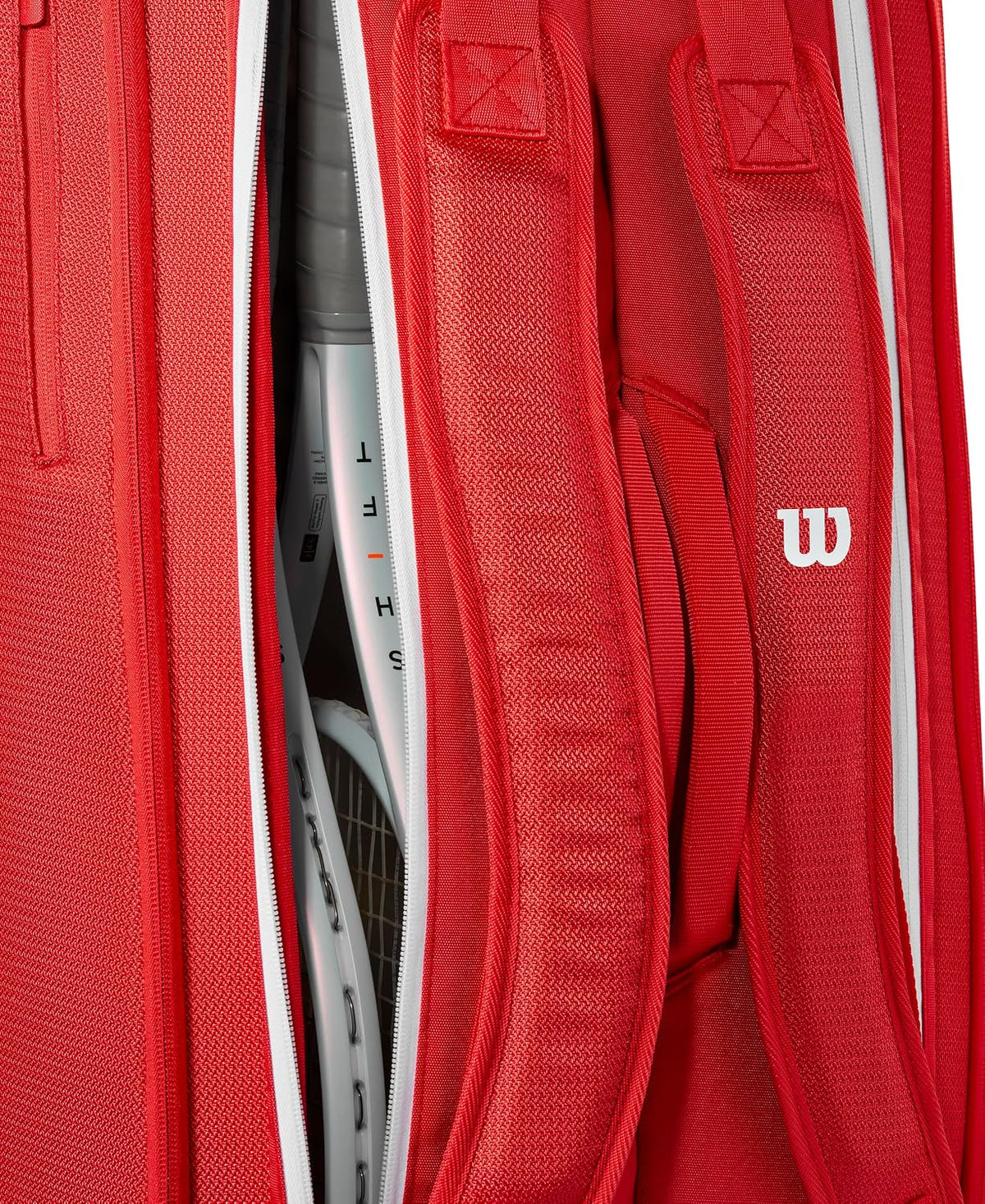 Wilson 2025 Super Tour - Bolsas para raquetas de tenis rojas - Rojo...