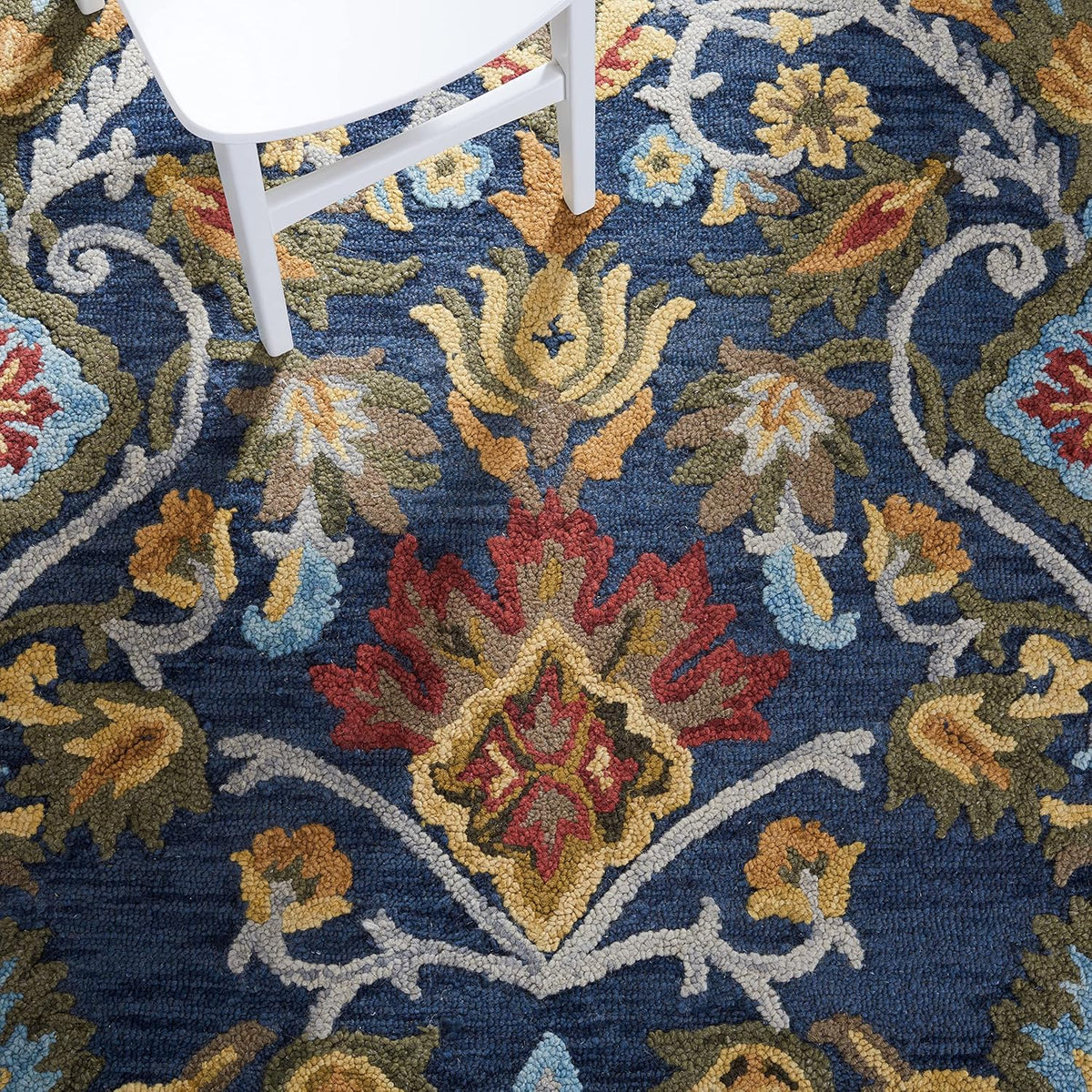 SAFAVIEH Blossom Collection BLM402A - Alfombra de lana premium hech...