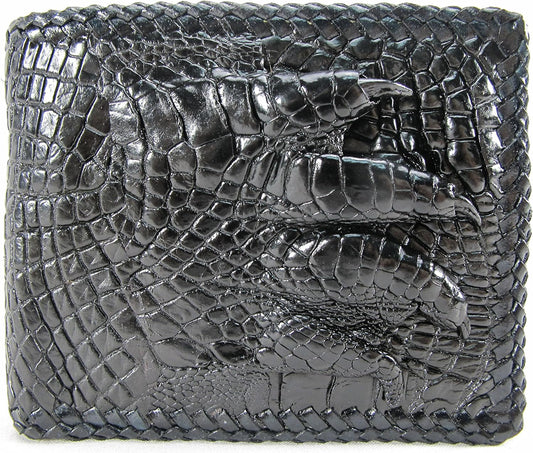 Pelgio Cartera hecha a mano de piel de piel de cocodrilo de cocodri...