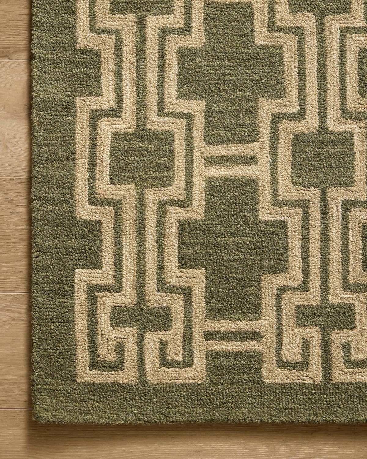 Loloi Jeremiah Brent Barrow Moss\/Beige - Alfombra de área de 7 pie...