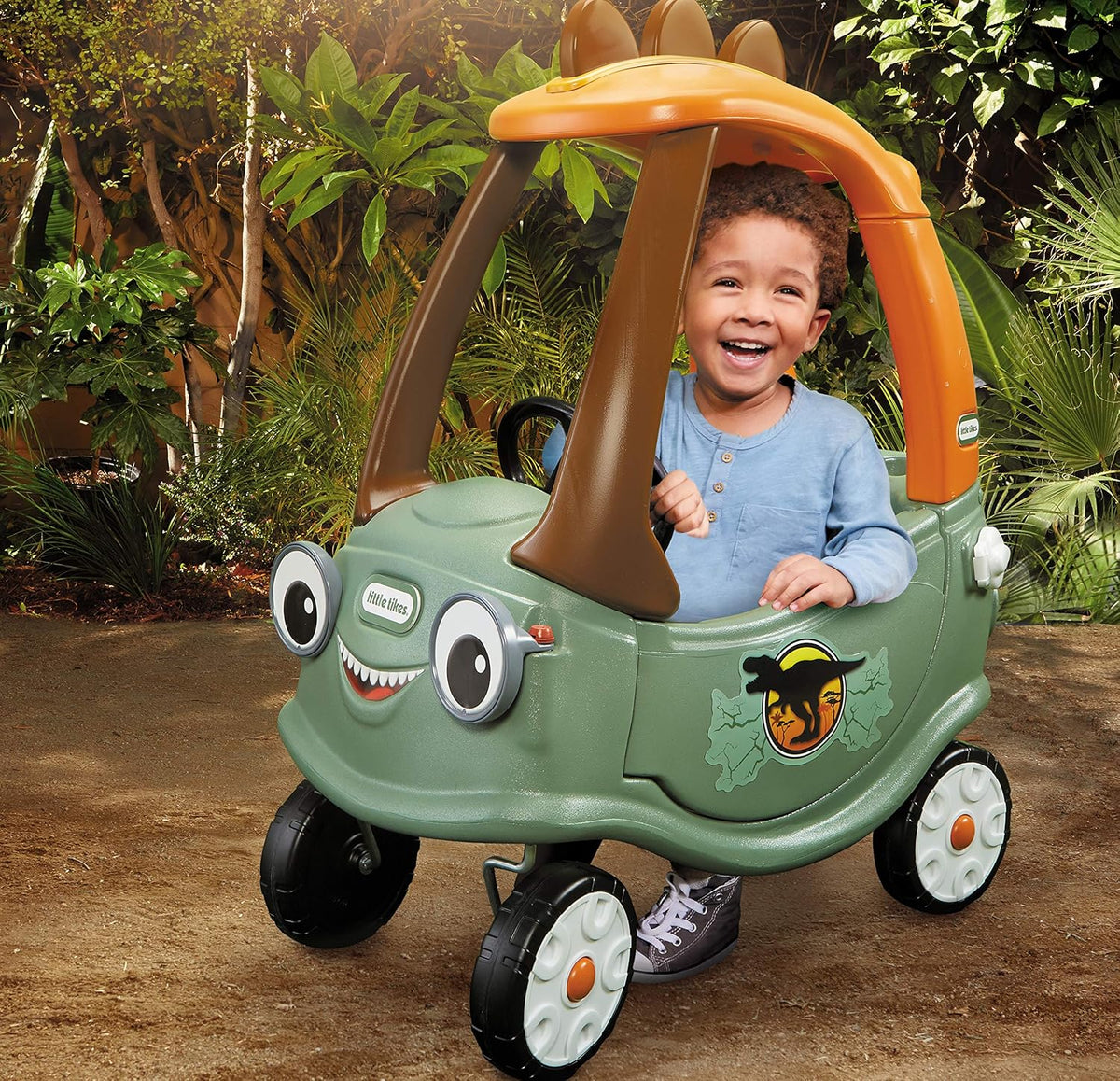 T-Rex Cozy Coupe de Little Tikes - Vehículo de juguete montable con...