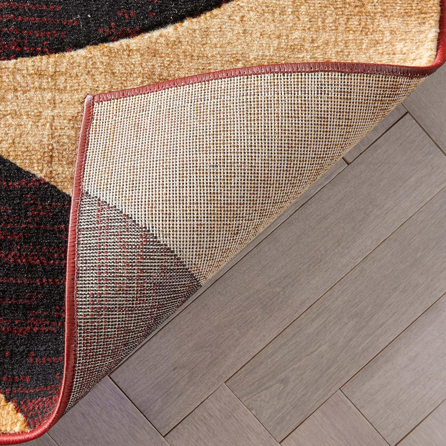 Well Woven Dulcet Bingo - Alfombra de Área geométrica moderna roja...