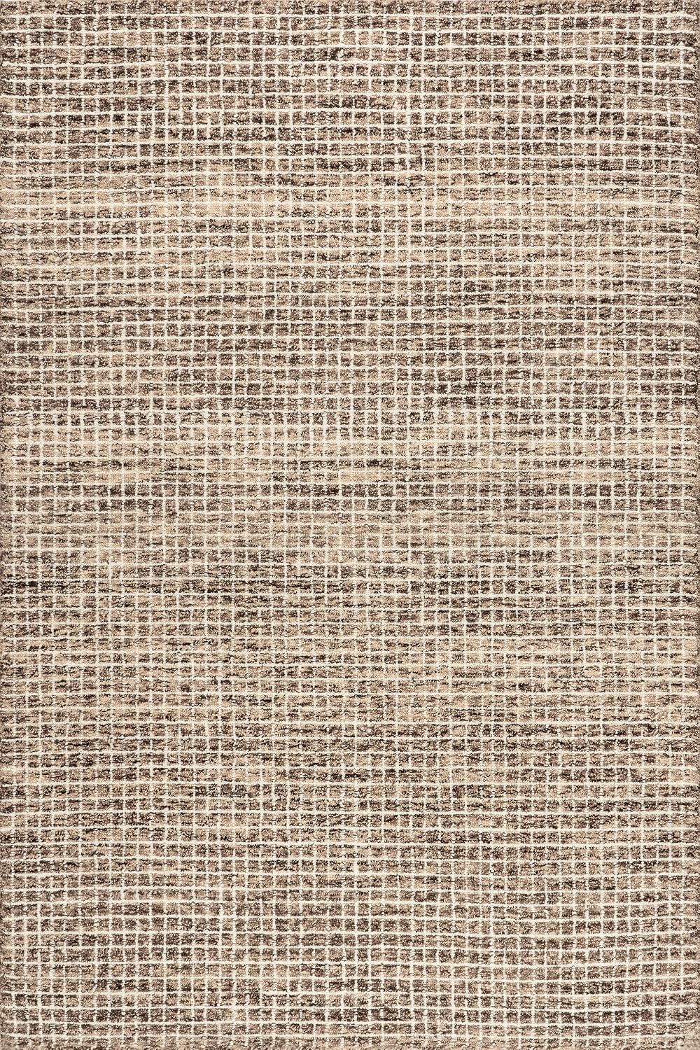 Rugs USA Melrose Marrón\/Marfil, 2.59 m x 3.51 m, Hecho a mano, Lan...