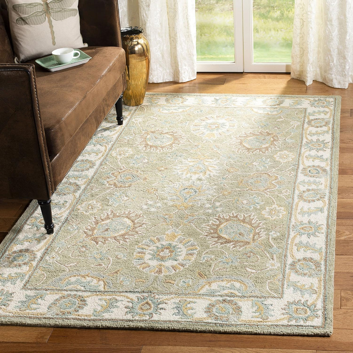 SAFAVIEH Blossom Collection - Alfombra de área de 11 x 15 pies, sal...