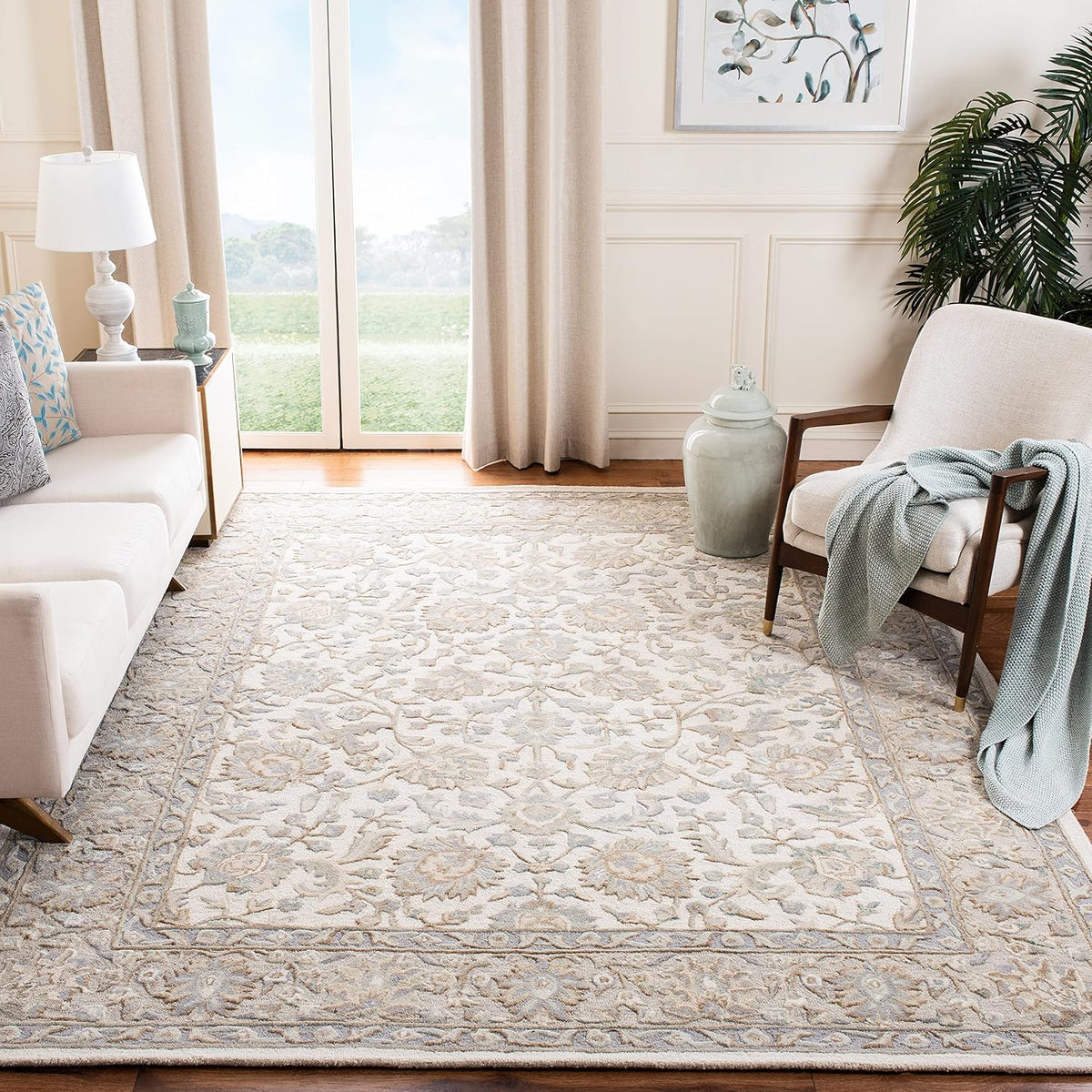 SAFAVIEH Glamour Collection GLM628A - Alfombra de lana prémium hech...