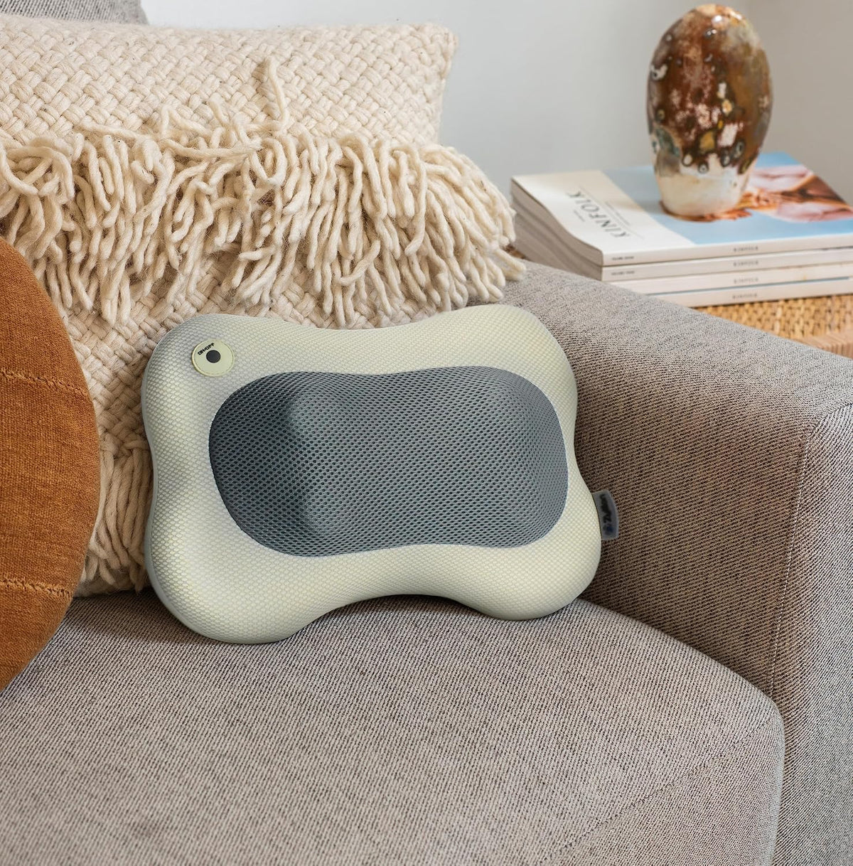 Masajeador Shiatsu de espalda y cuello Zyllion con calor - Almohada...