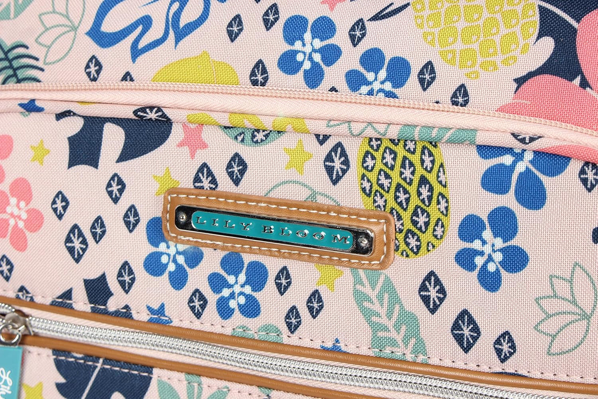 Lily Bloom Equipaje con patrón de diseño de 24 pulgadas, maleta exp...
