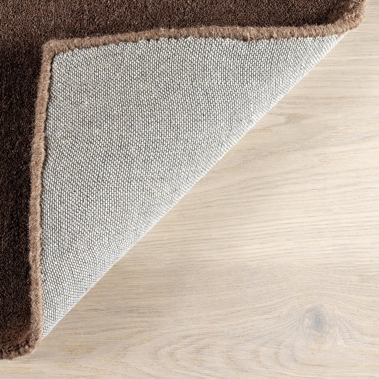 Rugs USA Maru Hecha a Mano, Marrón Oscuro, 8'6" x 11'6&...