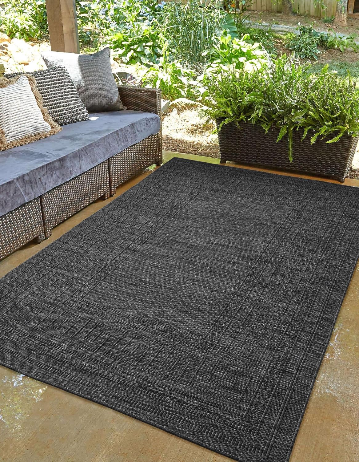 RUGGERRUGS Diana - Alfombra plegable texturizada para interiores y...