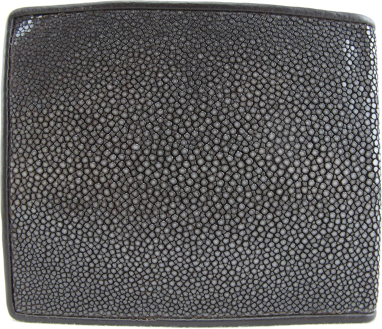 Pelgio Cartera plegable de cuero de piel de Shagreen pulido genuino...