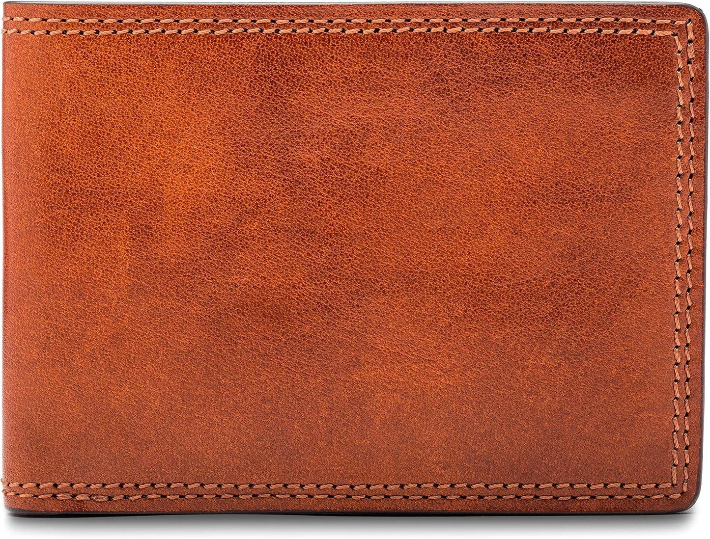 Bosca Billetera pequeña de cuero plegable para hombre, Ámbar, Colec...