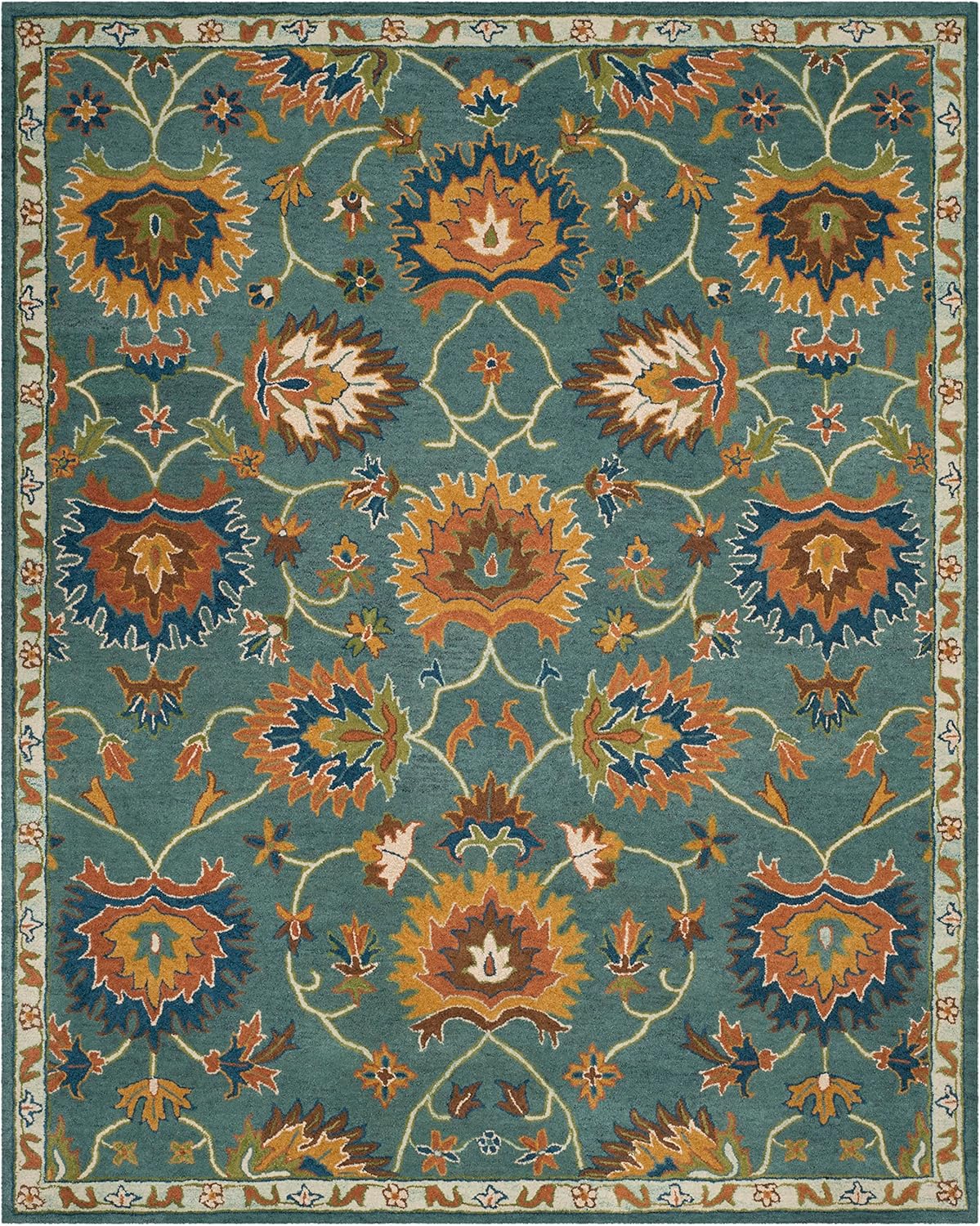 SAFAVIEH Heritage Collection - Alfombra de área de 10 x 14 pies, az...