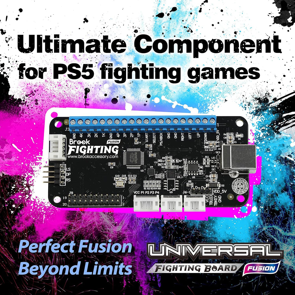 Brook Universal Fighting Board Fusion - Versión de encabezado prein...