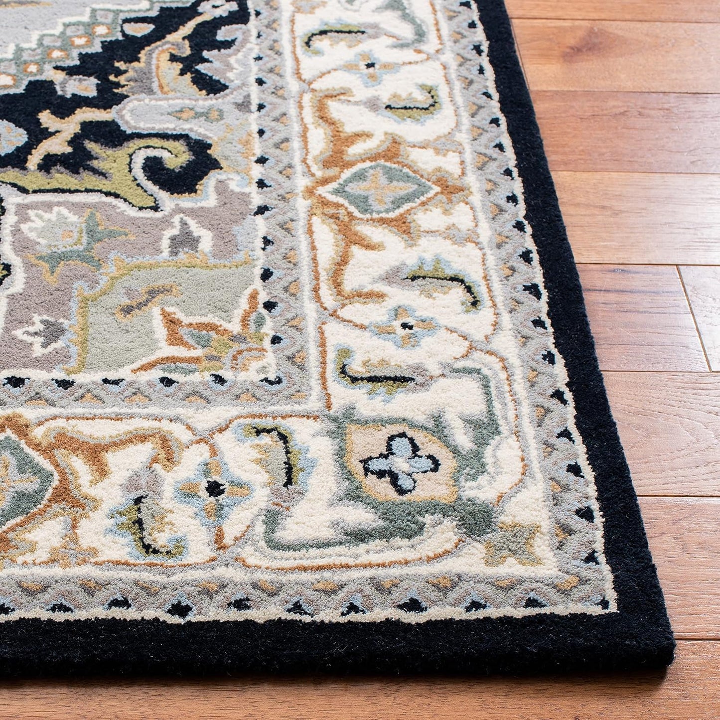 SAFAVIEH Heritage Collection - Alfombra de área de 9 x 12 pies, gri...
