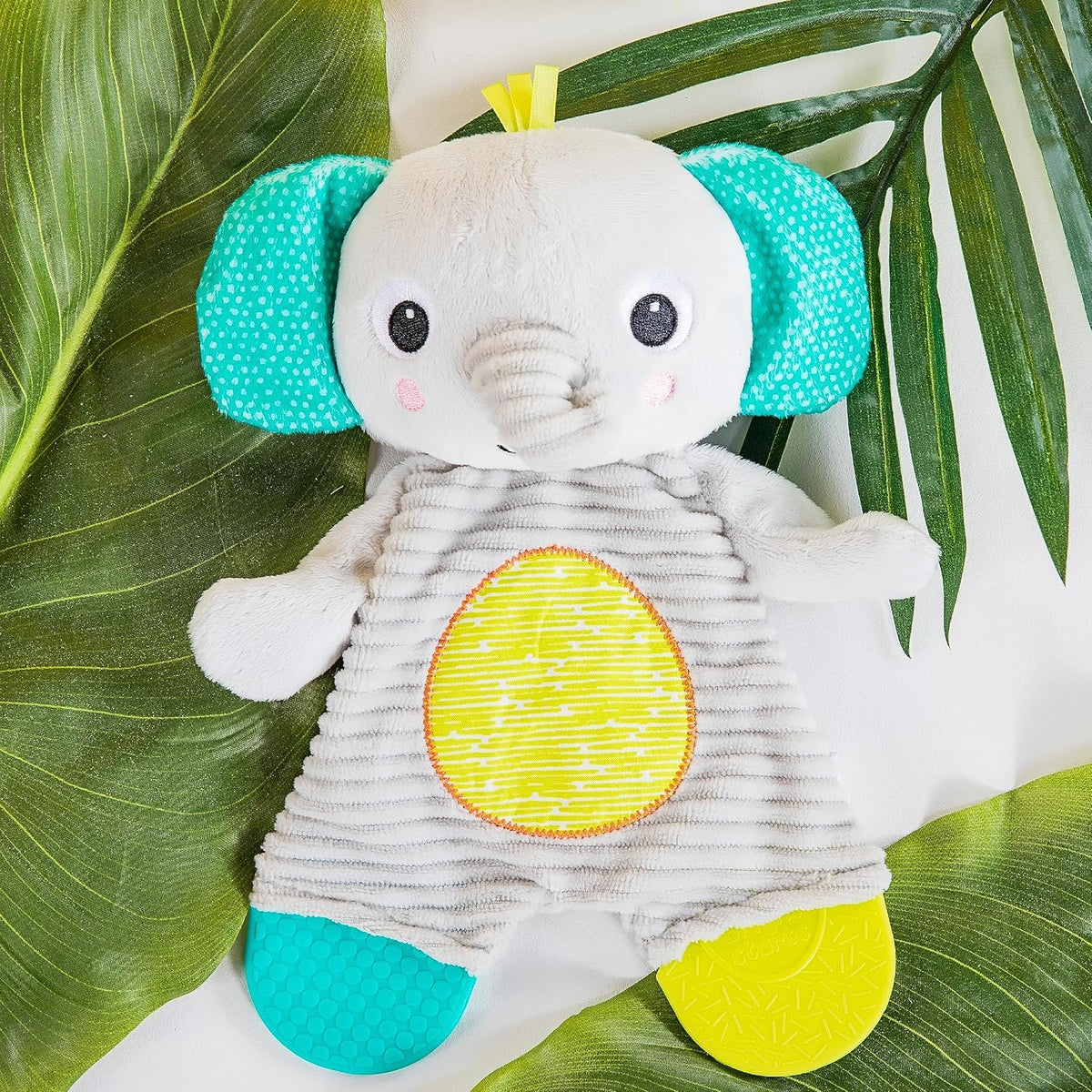 Bright Starts Snuggle &amp; Teethe - Juguete de peluche para dentic...