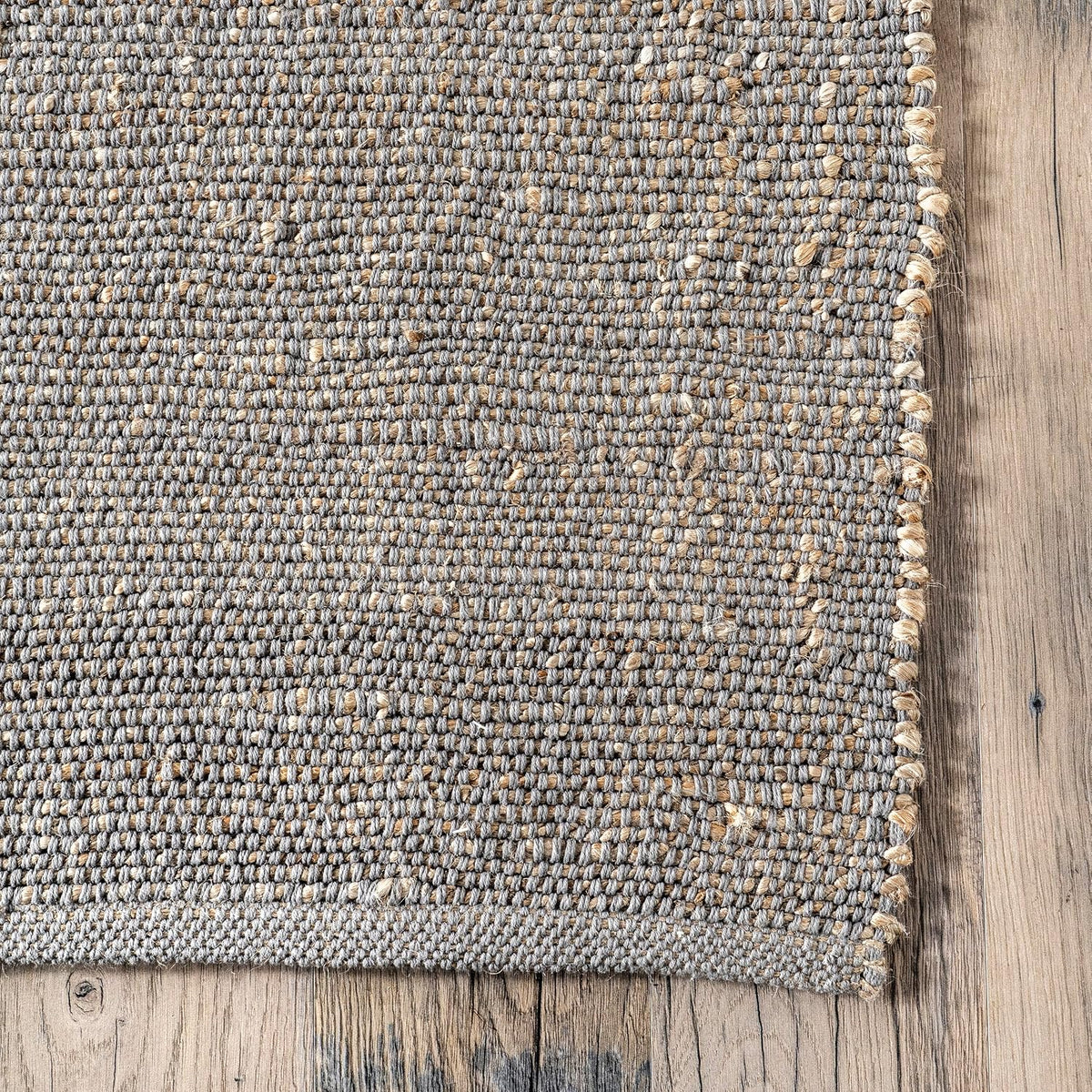 nuLOOM Elfriede, hecha a mano, gris\/marfil, 11'6" x 14'...