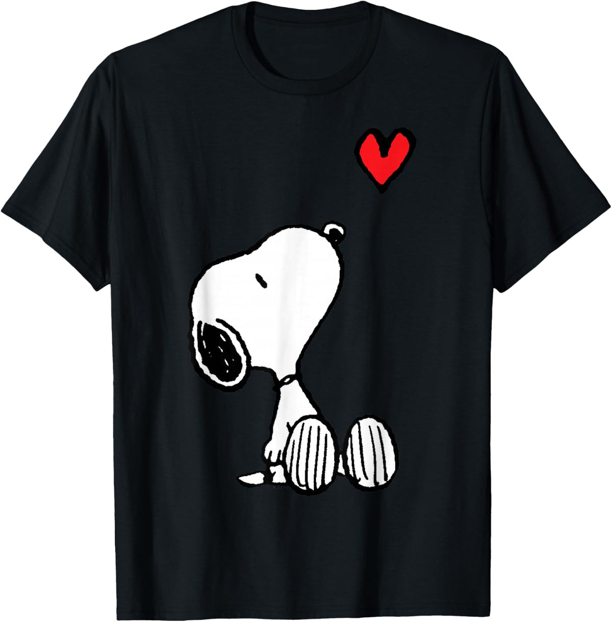 Peanuts Camiseta Snoopy Sentada Corazón