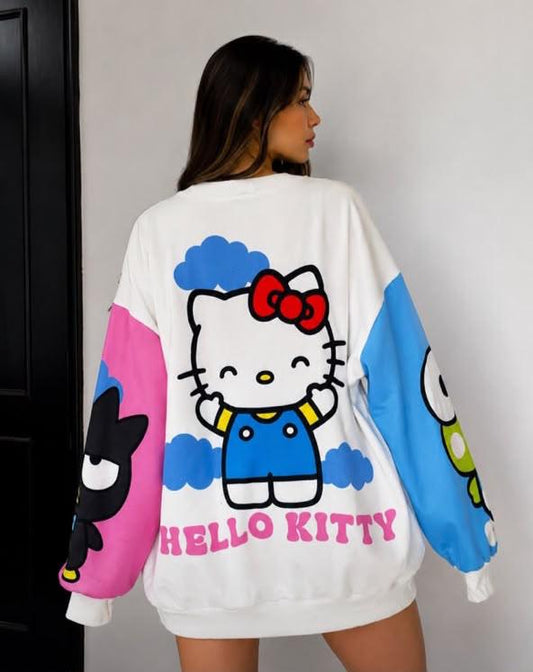 BUZO/HOODIE OVERSIZE HELLO KITTY