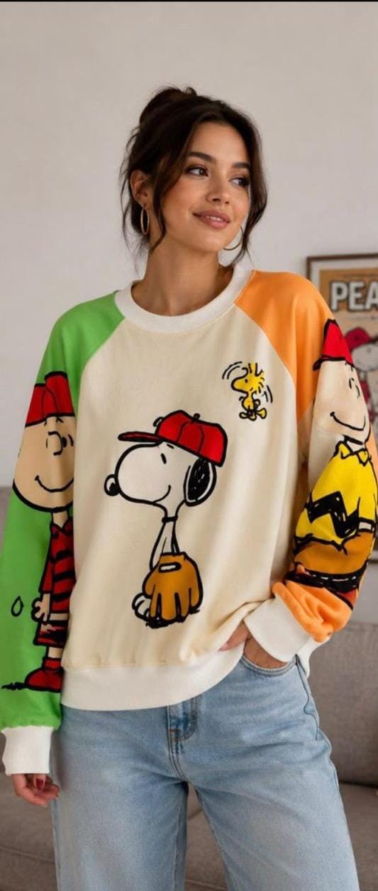 BUZO/HOODIE  OVERSIZE SNOOPY