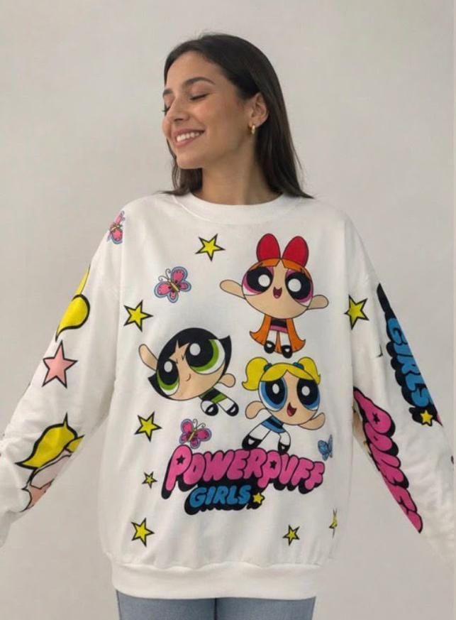 BUZO/HOODIE OVERSIZE CHICAS SUPER PODEROSAS