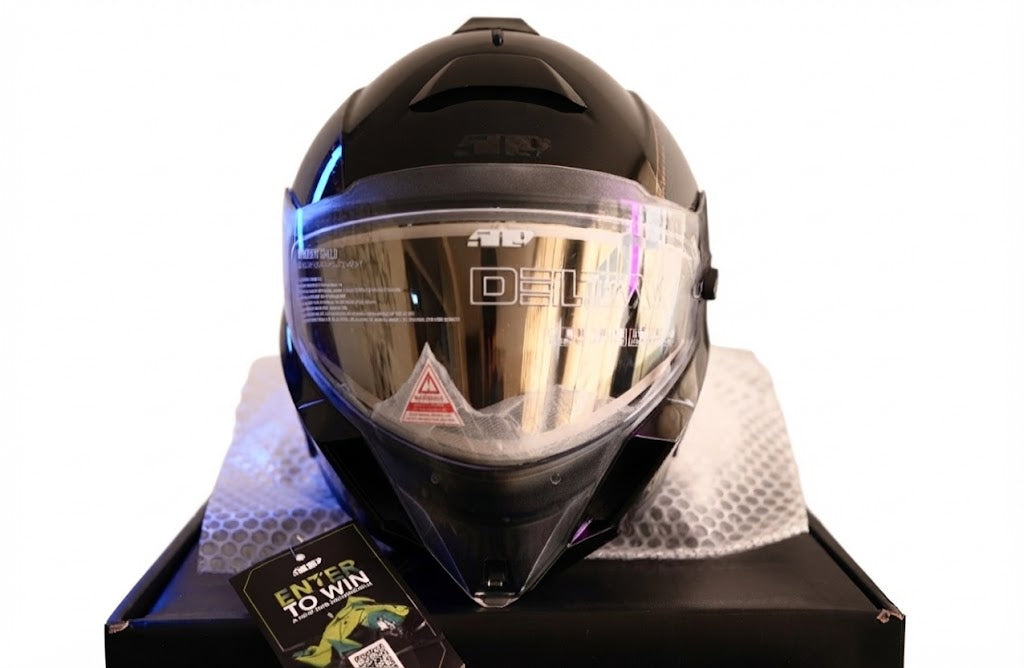 Casco 509 Black Gold Delta V Carbon Commander Ignite -talla M-
