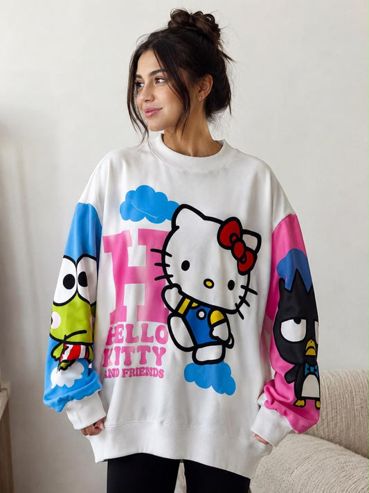 BUZO/HOODIE OVERSIZE HELLO KITTY