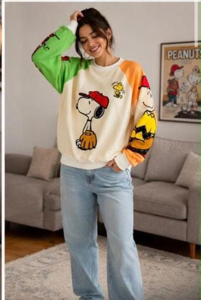 BUZO/HOODIE  OVERSIZE SNOOPY