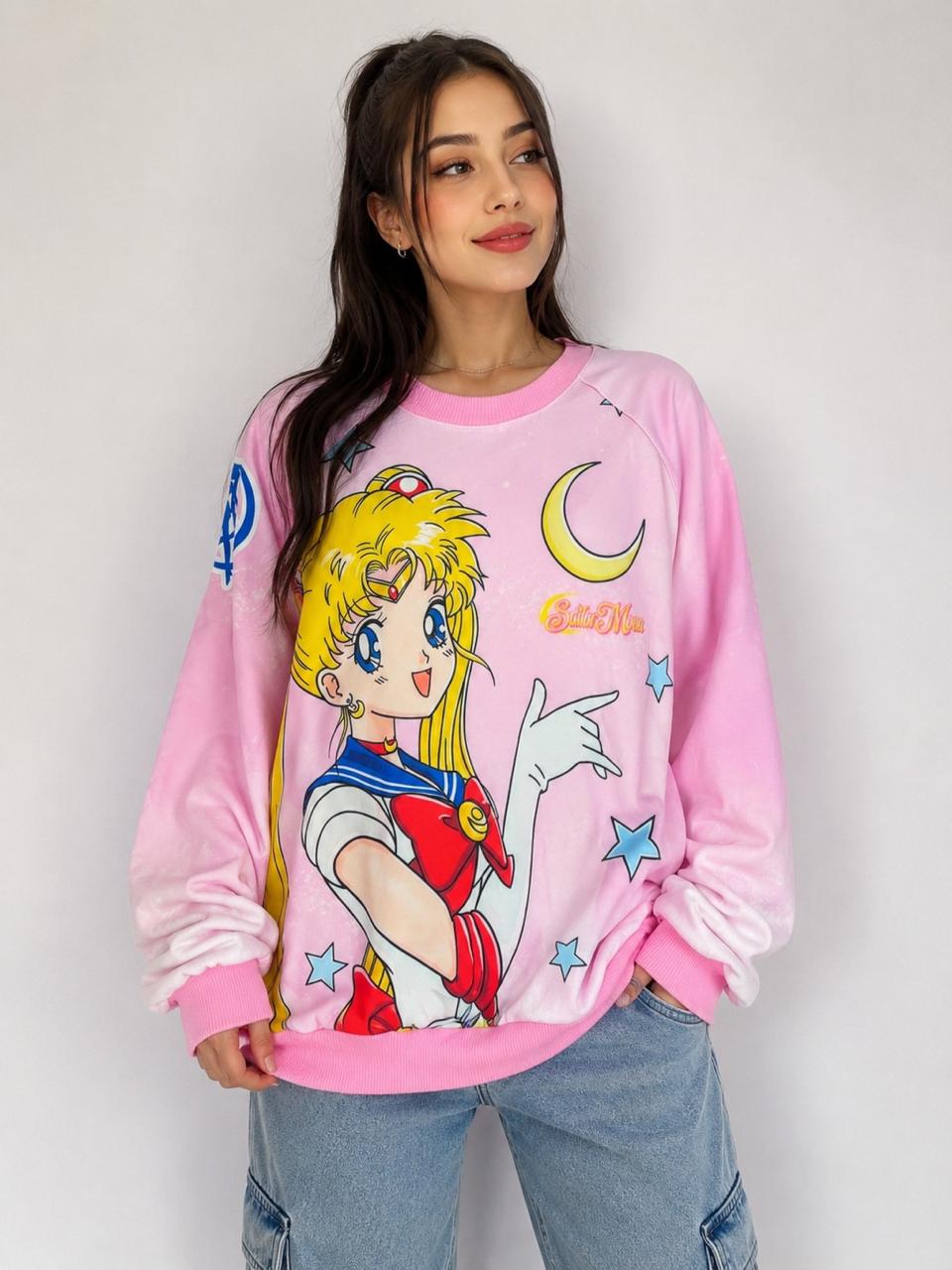 BUZO/HOODIE OVERSIZE SAILOR MOON